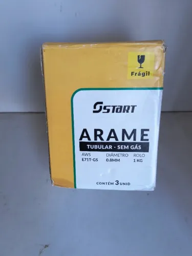 Arame Tubular Sem Gas Aws E71T GS 0.08mm Rolo 1Kilo 3 unidades Start