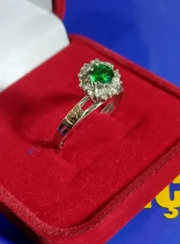 Anel Feminino Formatura Prata 950 Pedras Zircônias Todos os Cursos 
