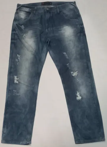 Calça Jeans Rasgada Azul Masculina