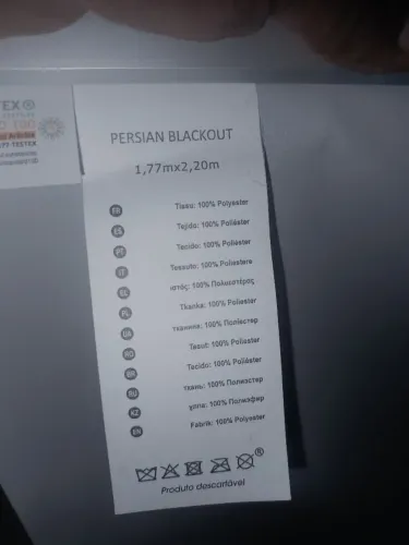 Persianas blackout 1.77x2.20