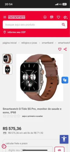 Relógio digital smartwatch Gtide S5 Pro