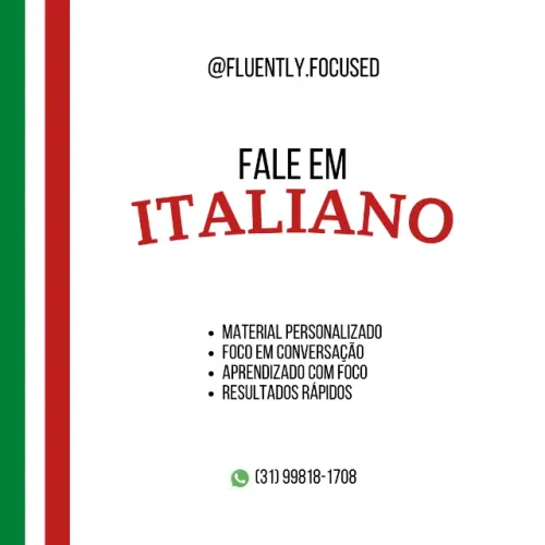 Aprenda italiano rápido e sem enrolação