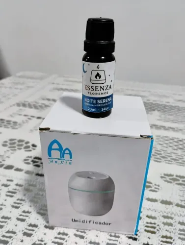 Umidifiador e Aromatizador Nano Anxin Cor Rosa / Essencia Premium 20 ml