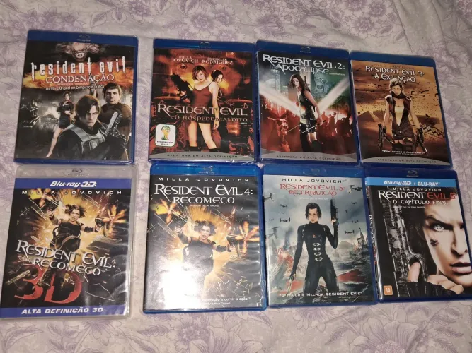 Coleção Resident Evil em Blu-ray novos