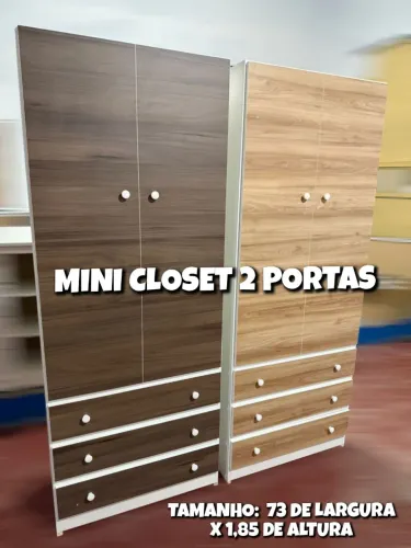 Mini Closet 2 Portas MDF - Entregamos