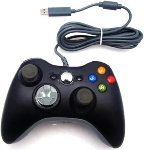 Controle Xbox 360 com Fio - Preto