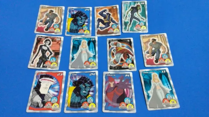 Lote de tazos antigos Elma Chips Wolverine e x-men