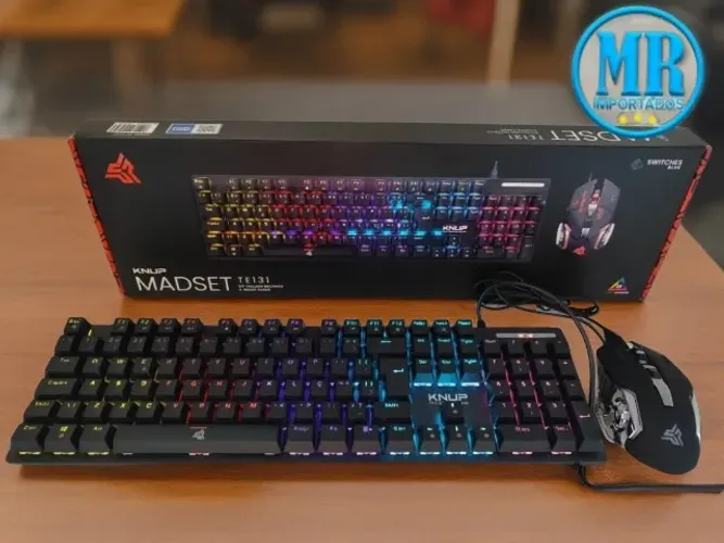 KIT TECLADO & MOUSE COM FIO UBS KNUP MODELO TE131 an3