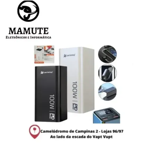 Carregador Portatil Super Rapido Peining 20.000Mah 100W Starlink Notebook Celular Macbook