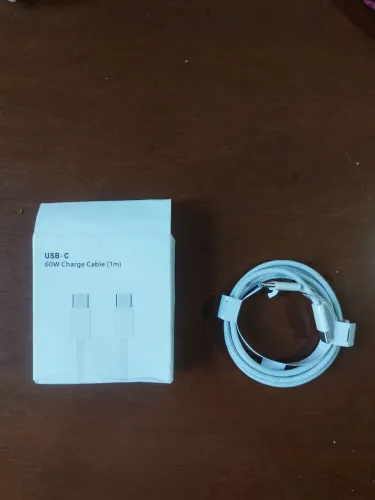 Cabo USB-C (2 extremidades) 60W para carregamento rápido - 1 metro