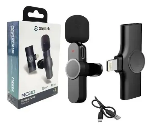 Microfone Sem Fio Lapela Iphone/Usb C 