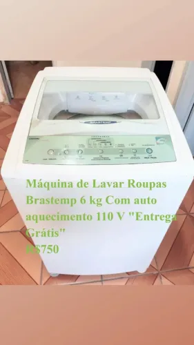 Máquina de Lavar Roupas Brastemp 6 kg Com auto aquecimento 110 V "Entrega Grátis"