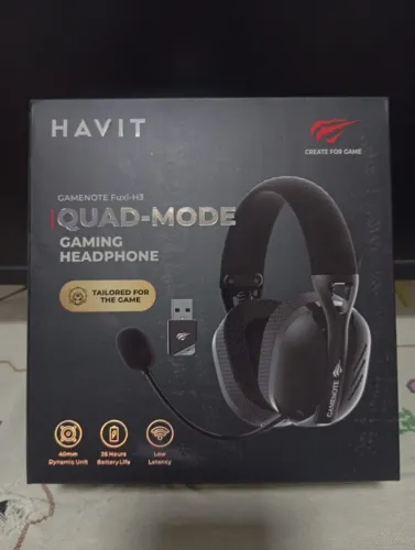 Headset Gamer sem fio Havit Fuxi-H3 Novo Promoção