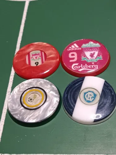 Lote com 4 botoes futebol de mesa futebol de botão 