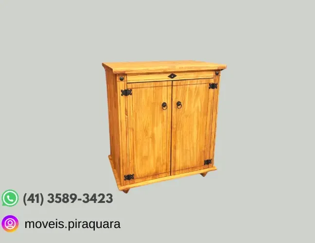  Balcão Retrô com Duas Portas - Estilo e Funcionalidade