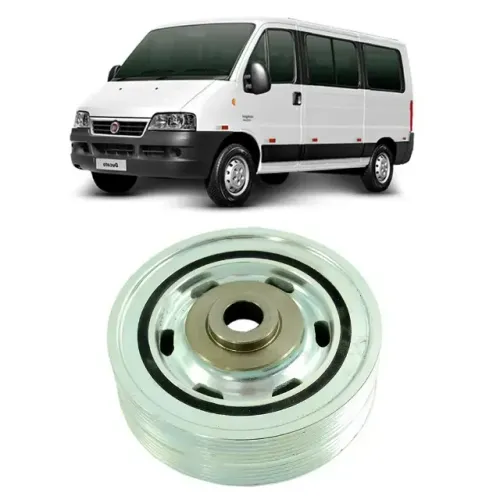 POLIA DUPLA DO VIRABREQUIM COM AR FIAT DUCATO 2.8 2006 2007 2008 2009