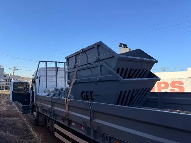 ? Unifer Metalúrgica - Containers, Containera almoxarifado e Caçambas, caçambas poli.