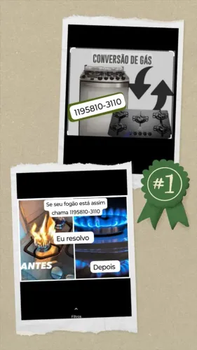 Conversão concerto fogão forno etc