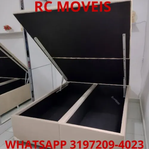 Cama Box Baú Casal Bipartido 1.38x1.88 - Direto da Fábrica