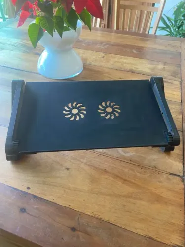 Mesinha Para Notebook Multifuncional Com Cooler Dobravel De Ferro