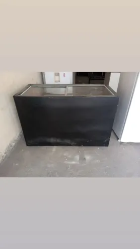 Freezer tampa de vidro 10x no cartão 