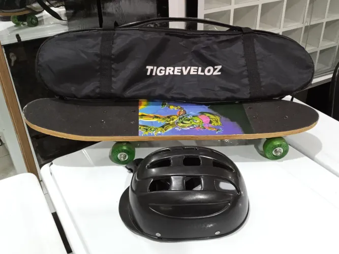 Kit Skate com Capacete Infantil 