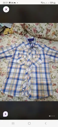 Camisa de botões Tigor T. Tigre tamanho 8