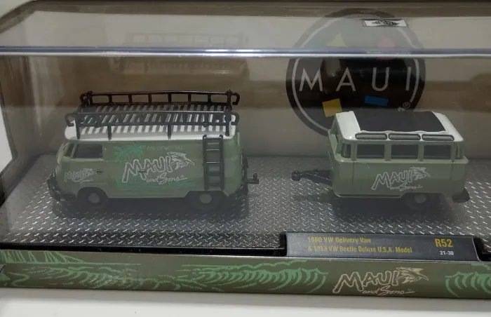 Trio miniaturas VW no acrílico top