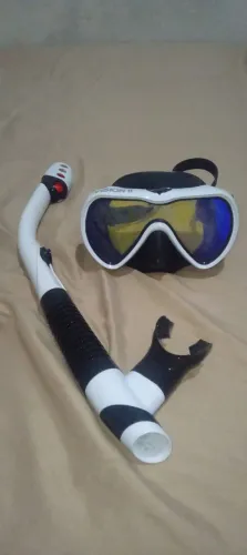 Kit de mergulho DiveMotion Vision II branco seminovo