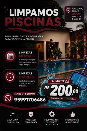 Limpeza de piscinas