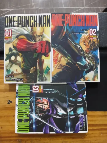 Mangá de one punch man volume 1 ao 3 e manga de spy x family