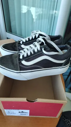 tenis vans old skool plataforma original, usado número 35