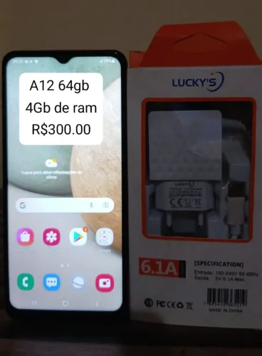 A12 64gb <br>4Gb de ram<br>R$300.00