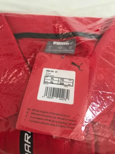 Camisa Polo Puma Logo Scuderia Ferrari Original  - Vermelha - Tam XL ( codigo: 596150)
