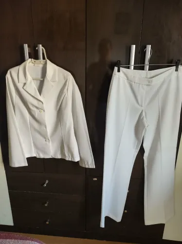 Conjunto de Terninho social branco