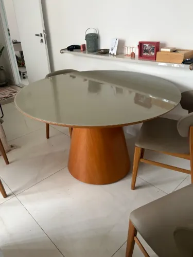 Mesa de jantar redonda 1,20m diametro