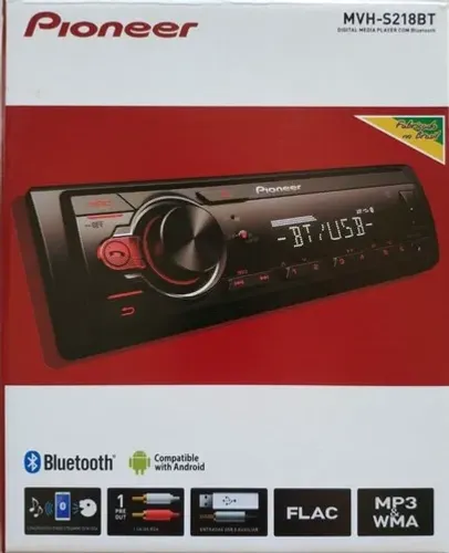 Som Pioneer Bluetooth/USB/Radio MVH-S218BT RCA