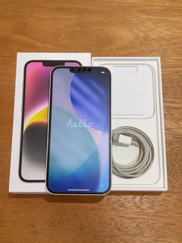 iPhone 14 branco 256Gb - impecável! 