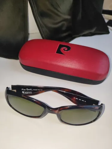 Óculos De Sol Pierre Cardin Vintage Italiano PC 3509 Tartaruga Lentes Melanina