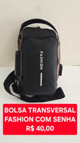 Bolsa Transversal Fashion Com Senha