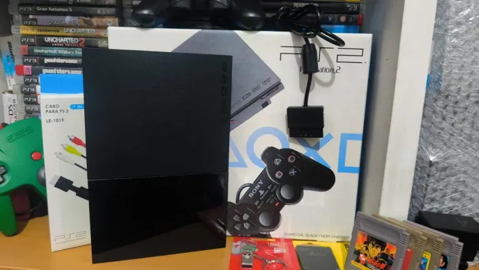 PS2 completo na caixa 