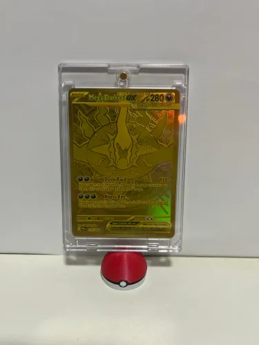 Carta Pokémon em inglês Mega Drarkrai gold