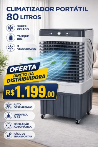 CLIMATIZADOR PORTÁTIL 80 LITROS