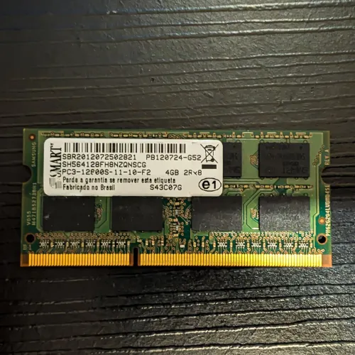 Memória RAM 4GB DDR3 Notebook 1600MHz SODIMM SMART