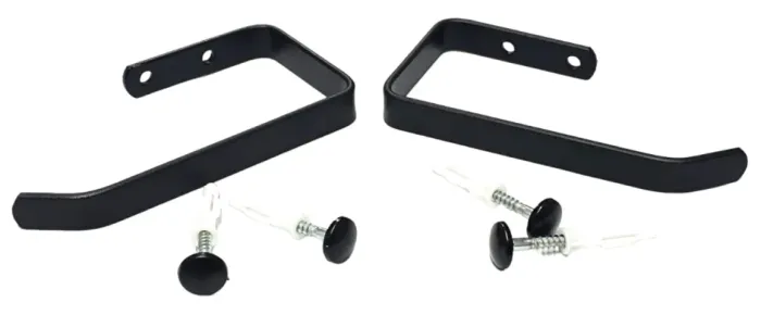 Kit 2 Suporte Porta Papel Higiênico De Parede Preto Fosco