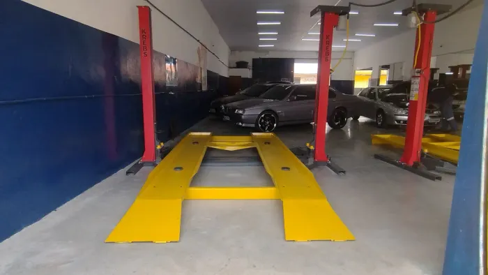 02 Plataformas para elevadores automotivo para troca de óleo 
