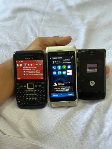 Lote 3 celulares antigos 