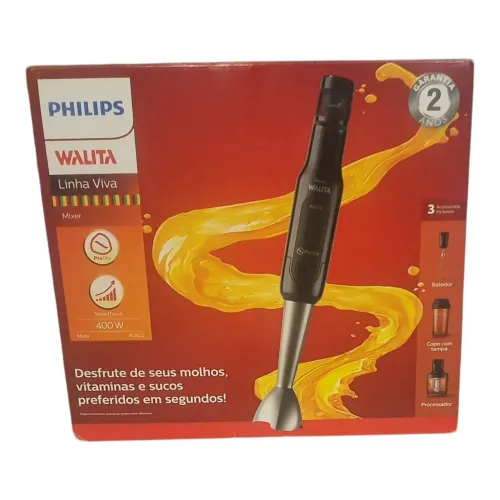Mixer ProMix Philips Walita Preto/Inox 400W - RI2622
