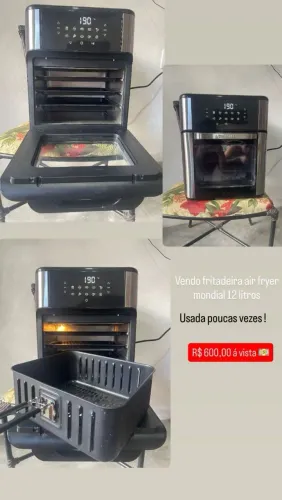 Fritadeira Airfryer mundial 12litros