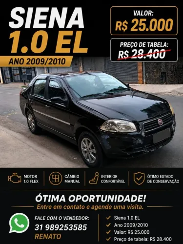 Fiat Siena EL 1.0 MPI Fire Flex 8V 4P 2010